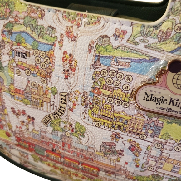 NWT! Disney Enchanted Map Crossbody Satchel - Picture 4 of 8